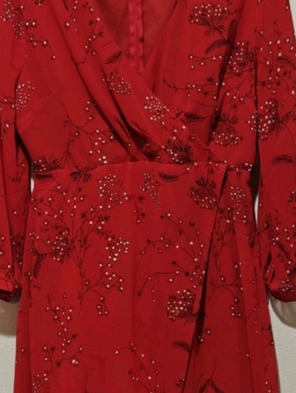 Dress red size 6 girls flowy